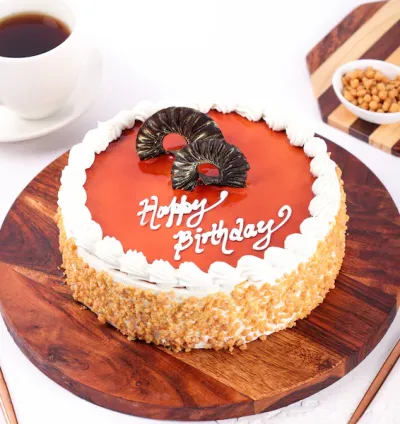 Butterscotch Birthday Delight cake